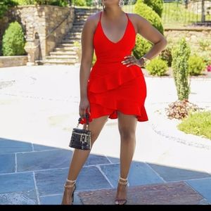 Sexy Red Bodycon Mini Dress NWT